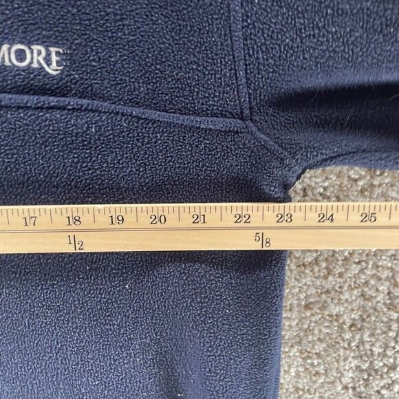 Biltmore Estate Sweatshirt Adult Large Blue Quarter Zip Fleece Weatherproof Logo - Picture 7 of 11